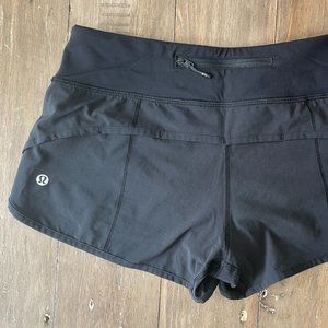 Lululemon lined shorts - 4", Black, size 4